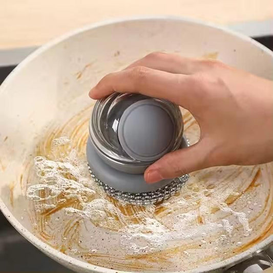 Multi-Function Liquid Soap Dispensing Scrubber