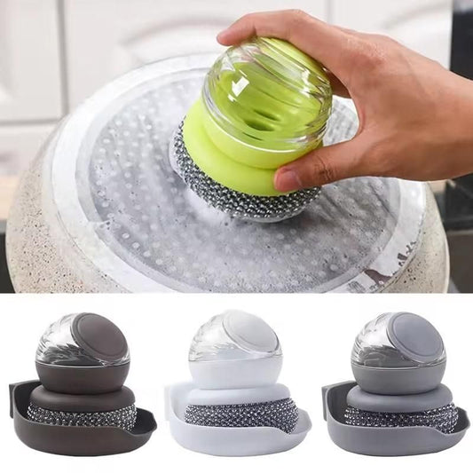 Multi-Function Liquid Soap Dispensing Scrubber