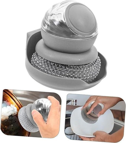 Multi-Function Liquid Soap Dispensing Scrubber